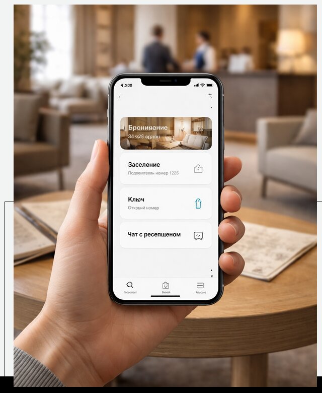 Мобильное приложение для гостей отеля в Полысаеве, управление сервисом